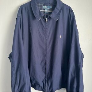 Polo Ralph Lauren Harrington Jacket windbreaker Men’s Size 4XB navy Bi Swing 4x